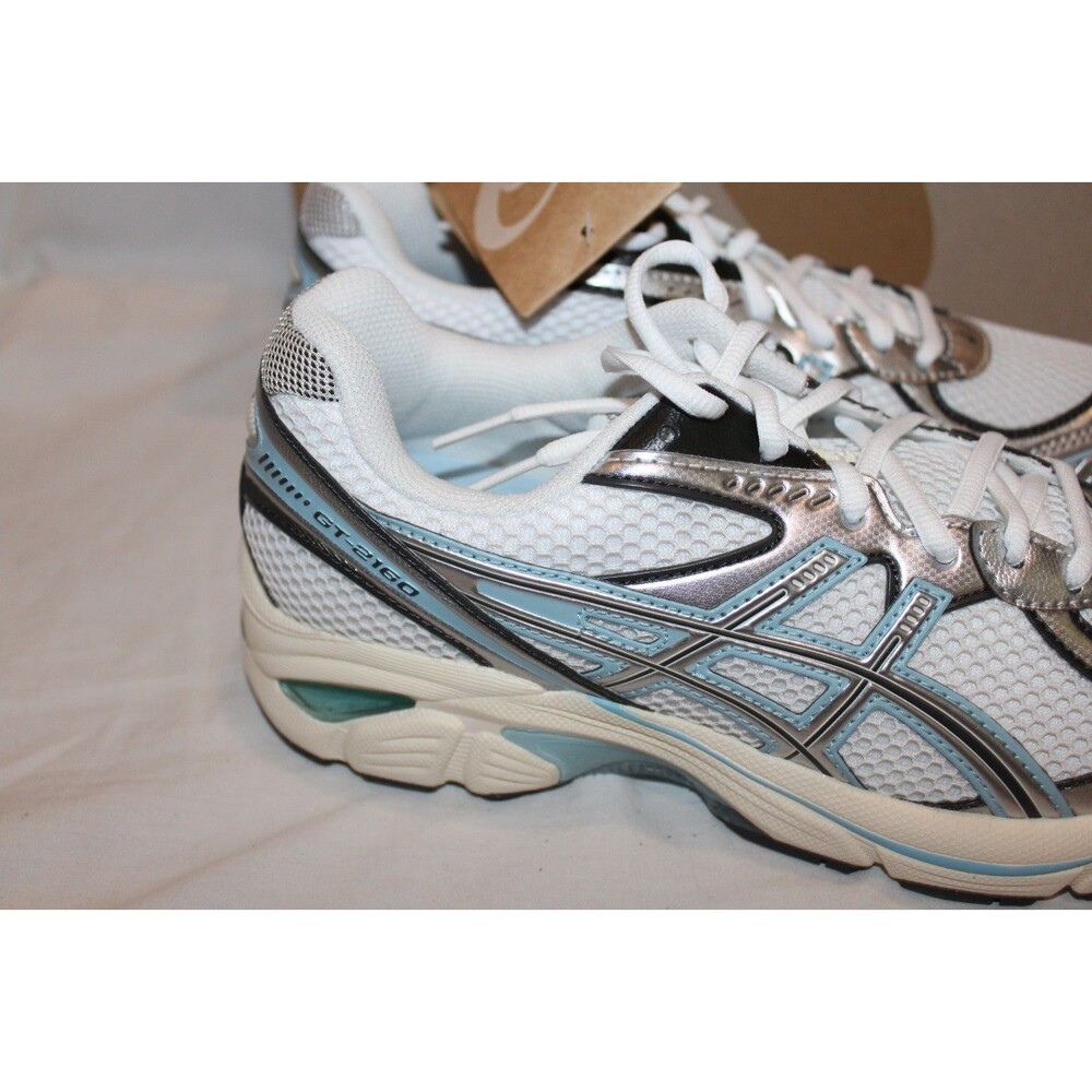 ASICS GT-2160 White Silver Men’s Low Top Lace Up Mesh Sneakers EU 41.5 US 8 - Picture 3 of 7